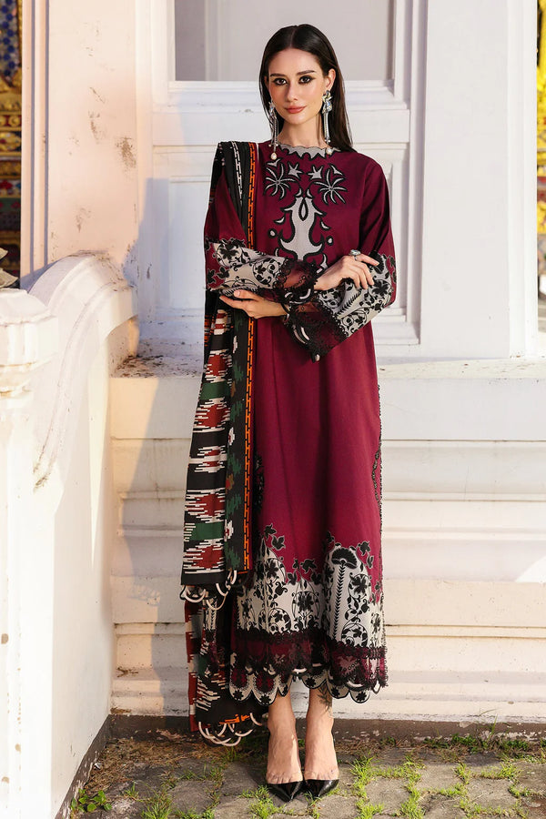 CHARIZMA-3PC KHADDAR PRINTED SHIRT WITH KHADDAR PRINTED DUPATTA AND PRINT TROUSER- NK 0212