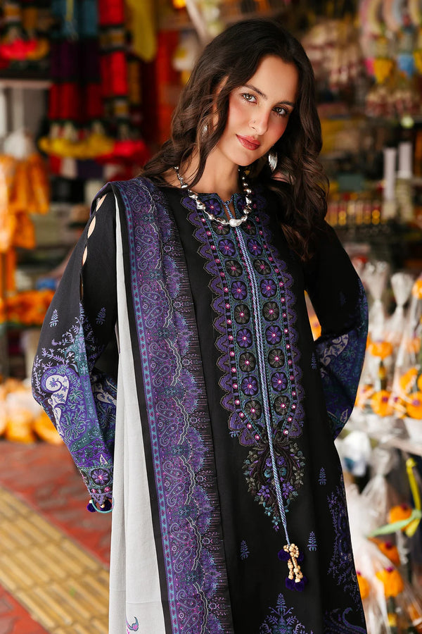 CHARIZMA-3PC KHADDAR PRINTED SHIRT WITH KHADDAR PRINTED DUPATTA AND PRINT TROUSER- NK 0206