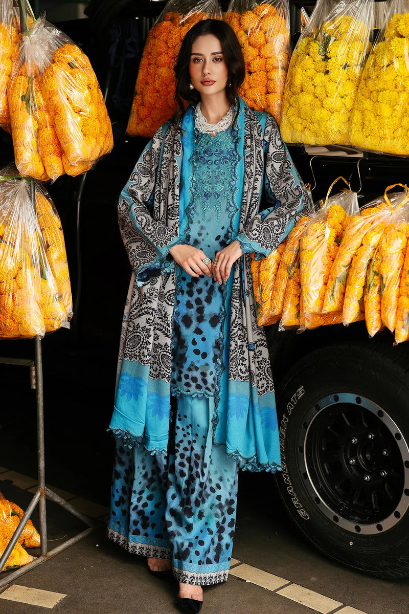 CHARIZMA-3PC KHADDAR PRINTED SHIRT WITH KHADDAR PRINTED DUPATTA AND PRINT TROUSER- NK 0207