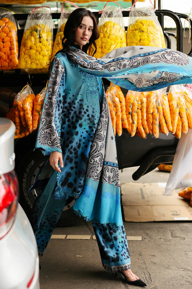 CHARIZMA-3PC KHADDAR PRINTED SHIRT WITH KHADDAR PRINTED DUPATTA AND PRINT TROUSER- NK 0207