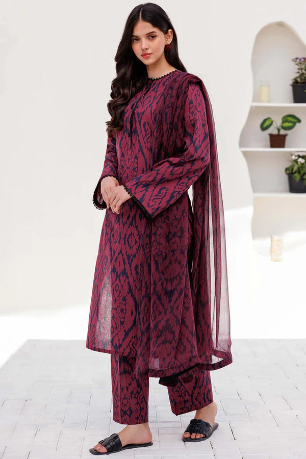 KARANDI Unstitched 3PC PRINTED SHIRT WITH KARANDI PRINTED DUAPTTA AND TROUSER-822