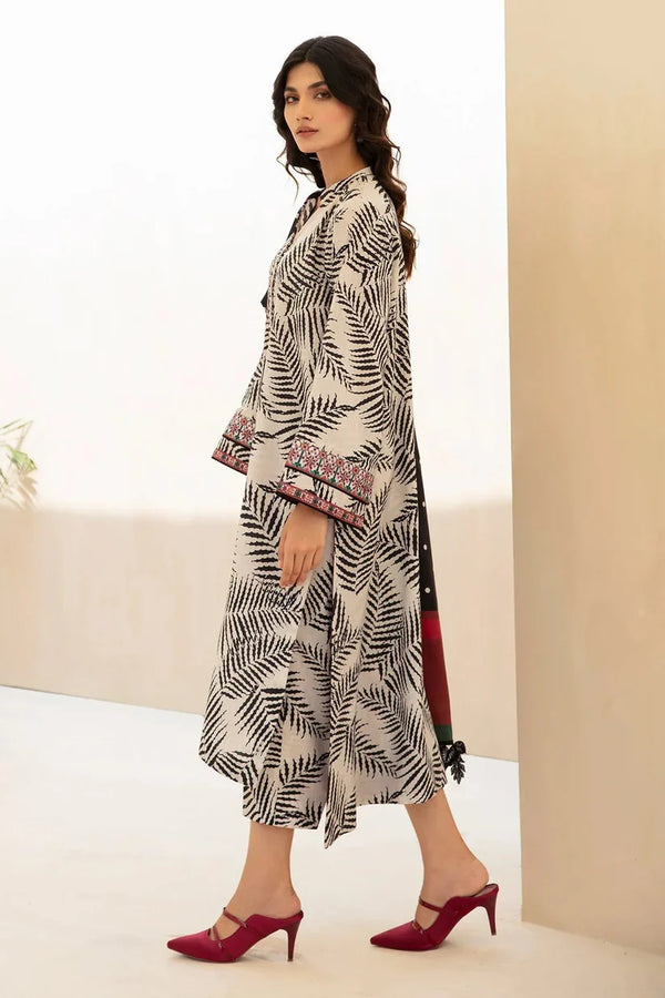 BAROQUE 3PC KARANDI Unstitched PRINTED SHIRT WITH KARANDI PRINTED DUAPTTA AND TROUSER-806