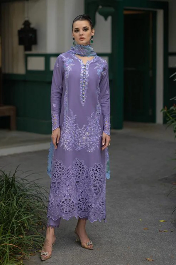 MUSHQ ORIENT 3PC LUXURY LAWN EMBROIDERED - N 018