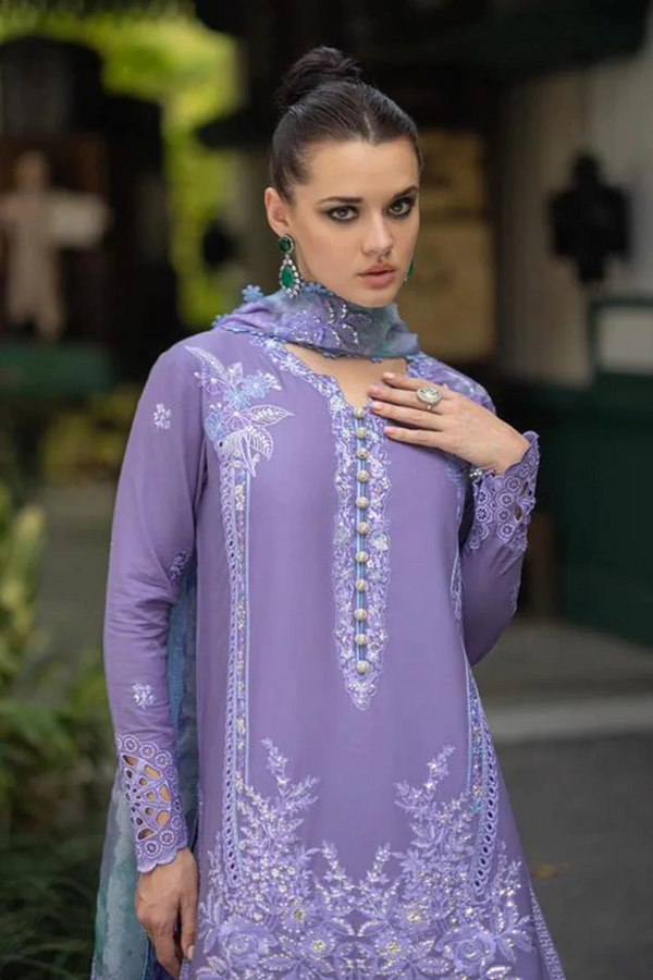 MUSHQ ORIENT 3PC LUXURY LAWN EMBROIDERED - N 018