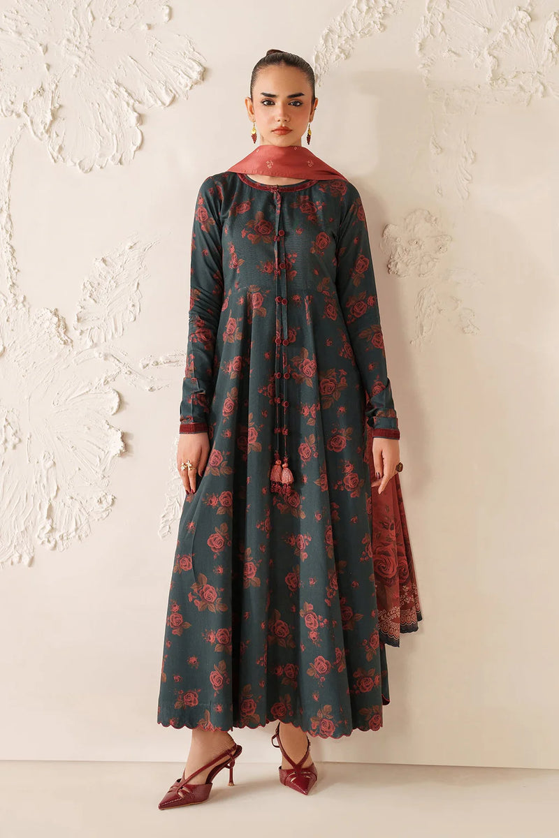 BAROQUE-3PC VISCOSE PRINTED SHIRT WITH VISCOSE PRINTED DUPATTA AND TROUSER-nk 04