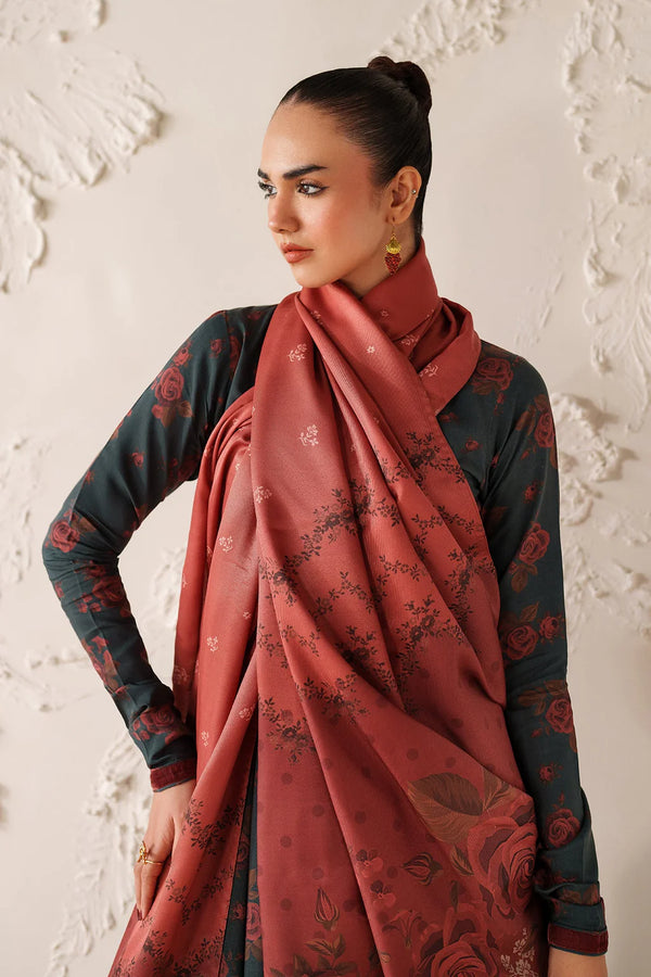 BAROQUE-3PC VISCOSE PRINTED SHIRT WITH VISCOSE PRINTED DUPATTA AND TROUSER-nk 04