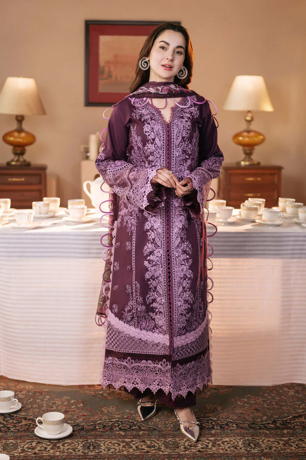 JADE-3PC DHANAK SEQUENCE EMBROIDERED SHIRT WITH DHANAK EMBROIDERED SHAWL & DHANAK TOUSER - 4152