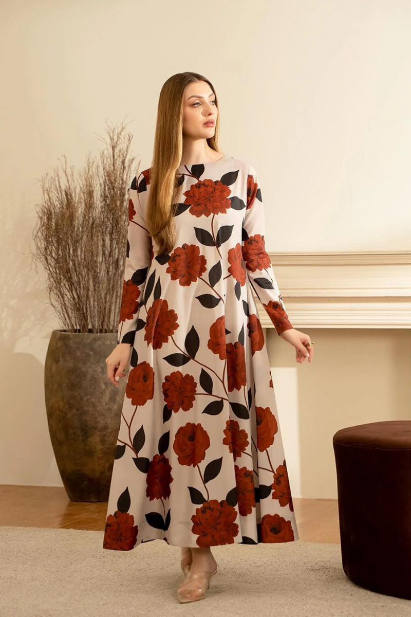 LULUSAR Unstitched Silk 2PC Digital Printed-856