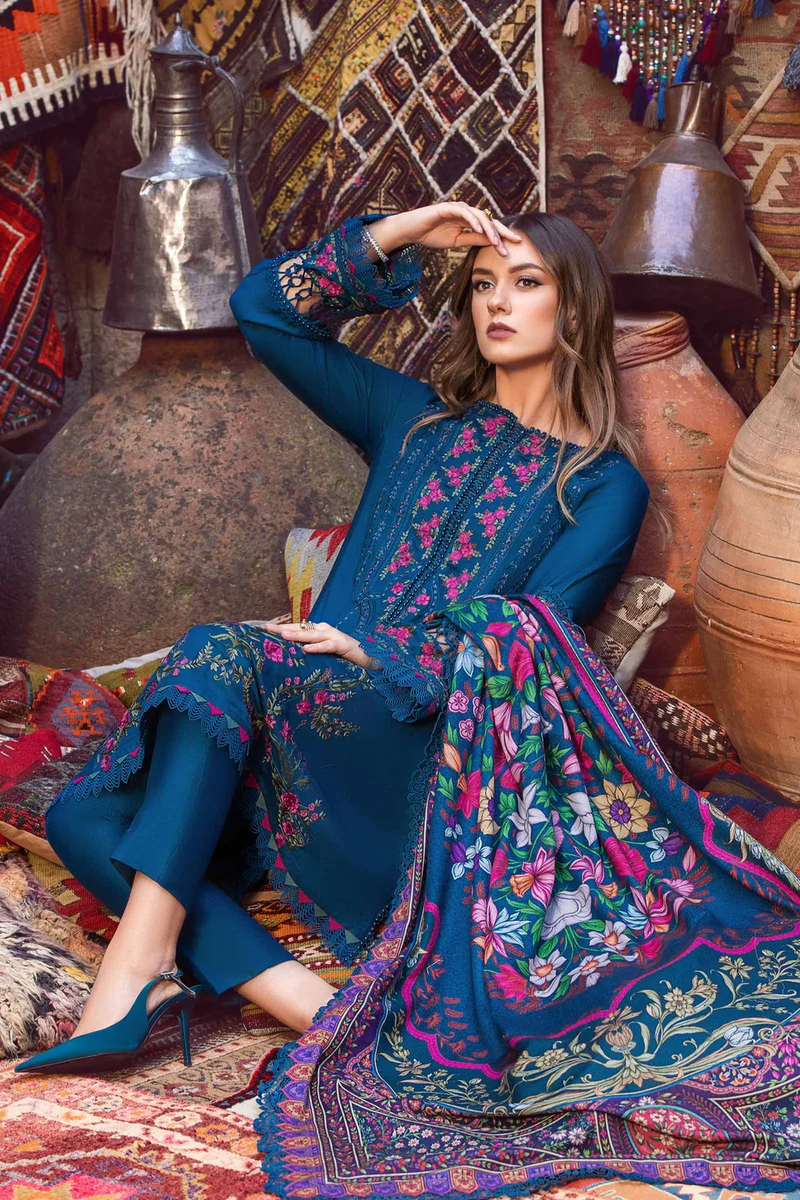 MARIA-B 3PC UNSTITCHED DHANAK EMBROIDERED-3114