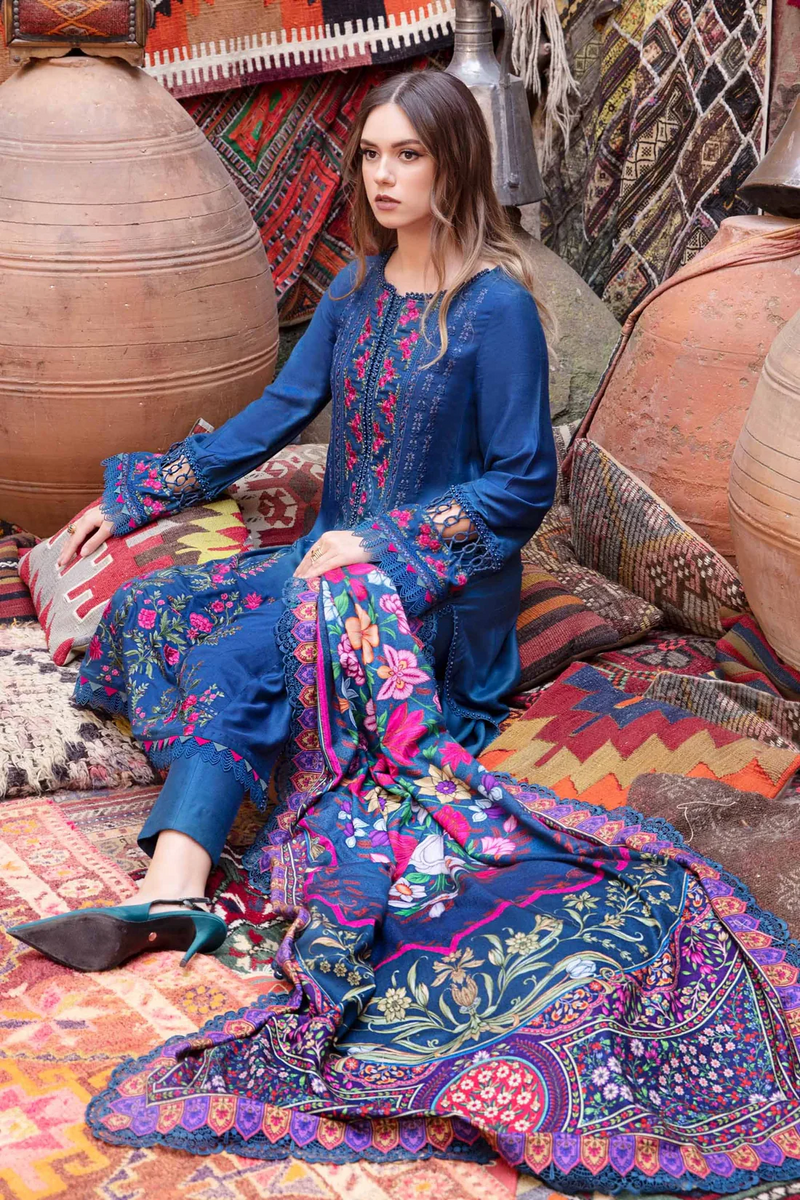 MARIA-B 3PC UNSTITCHED DHANAK EMBROIDERED-3114