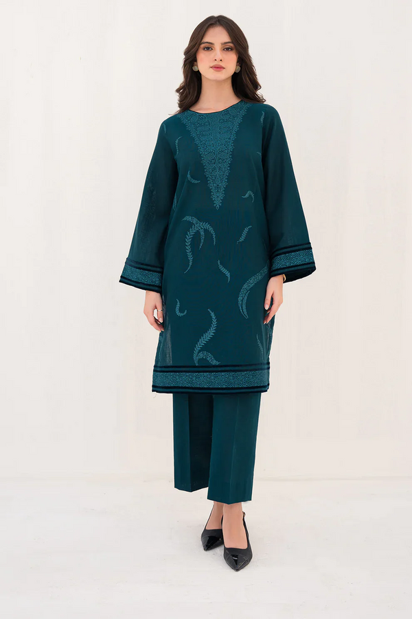 JAZMIN 2PC - UNSTITCHED HEAVY EMBROIDERED DHANAK - BIC-3121