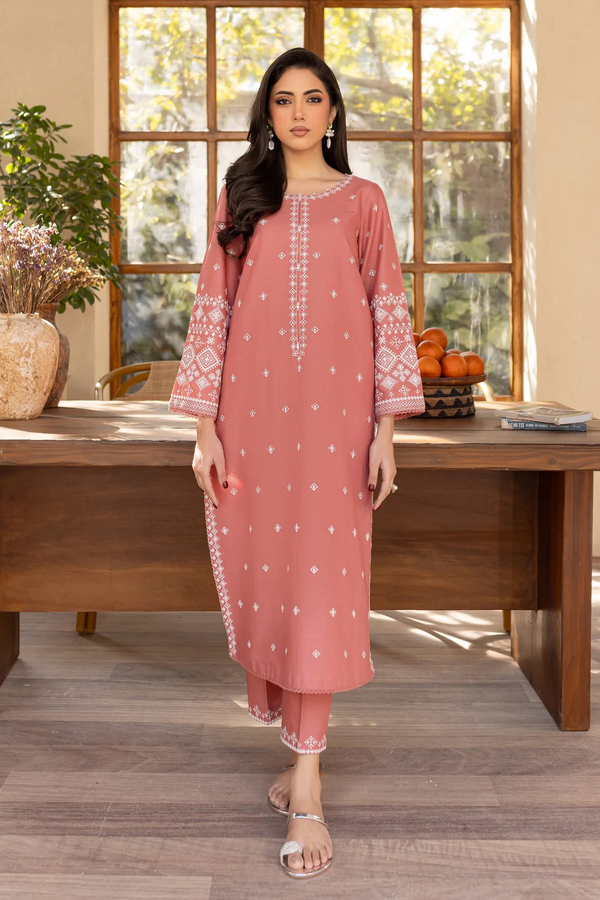 BATIK - UNSTITCHED 2PC LAWN EMBROIDRED SHIRT WITH LAWN EMBROIDRED SLEEVES - 3453