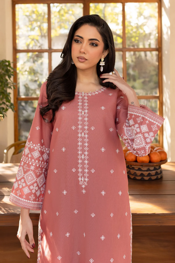 BATIK - UNSTITCHED 2PC LAWN EMBROIDRED SHIRT WITH LAWN EMBROIDRED SLEEVES - 3453