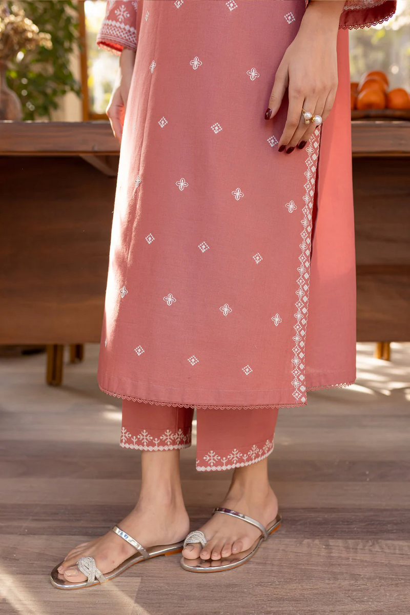 BATIK - UNSTITCHED 2PC LAWN EMBROIDRED SHIRT WITH LAWN EMBROIDRED SLEEVES - 3453
