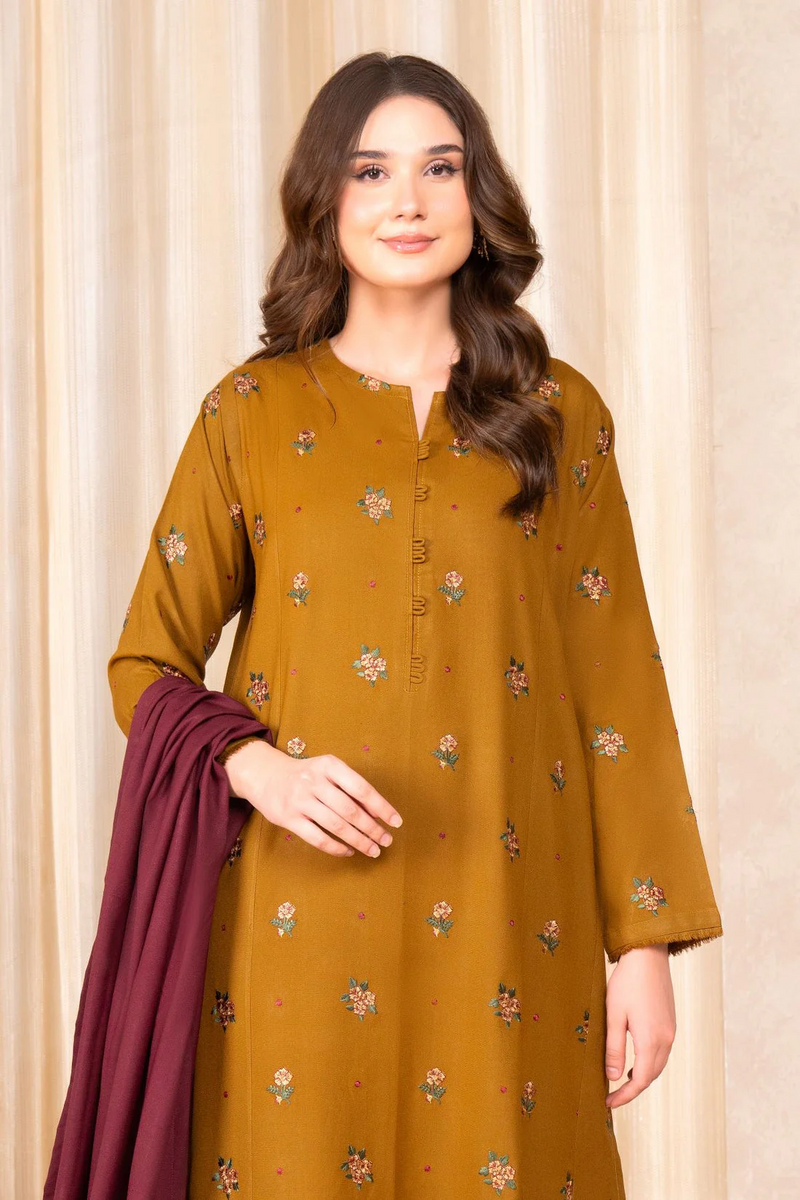 LAZULI- 3PC UNSTITCHED LAWN EMBROIDERED SHIRT LAWN EMBROIDERED DUPATTA AND TROUSER-3543