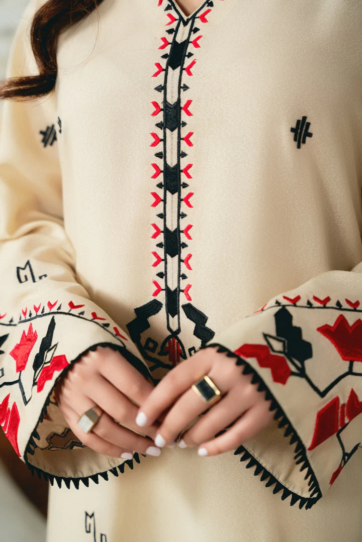 ASIM JOFA 3PC LAWN EMBROIDERED SHIRT WITH BAMBER CHIFFON DUPATTA AND LAWN TROUSER - 3566