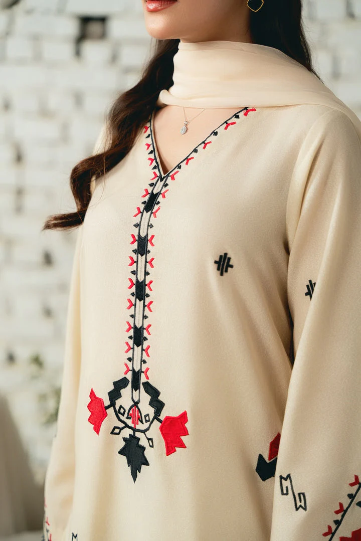 ASIM JOFA 3PC LAWN EMBROIDERED SHIRT WITH BAMBER CHIFFON DUPATTA AND LAWN TROUSER - 3566