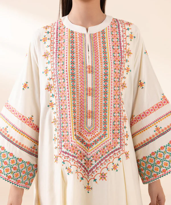 SAPPHIRE - UNSTITCHED 3PC LAWN EMBROIDERED SHIRT WITH MONARK PRINT DUPATTA AND LAWN TROUSER - 3573