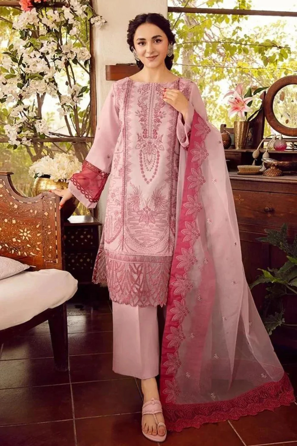RANG RASIYA - 3PC UNSTITCHED LAWN EMBROIDERED - N 5646
