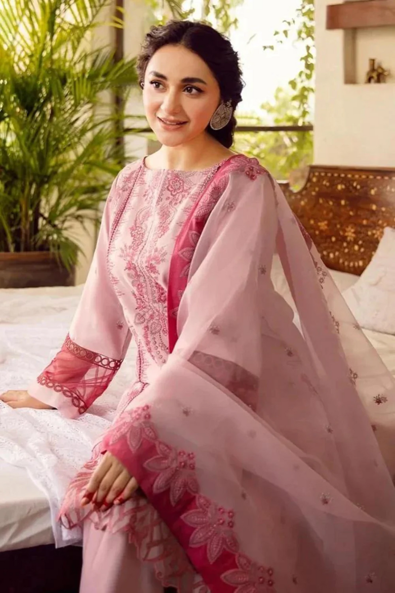 RANG RASIYA - 3PC UNSTITCHED LAWN EMBROIDERED - N 5646