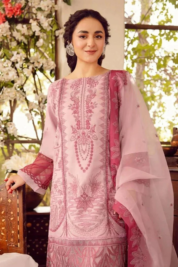 RANG RASIYA - 3PC UNSTITCHED LAWN EMBROIDERED - N 5646