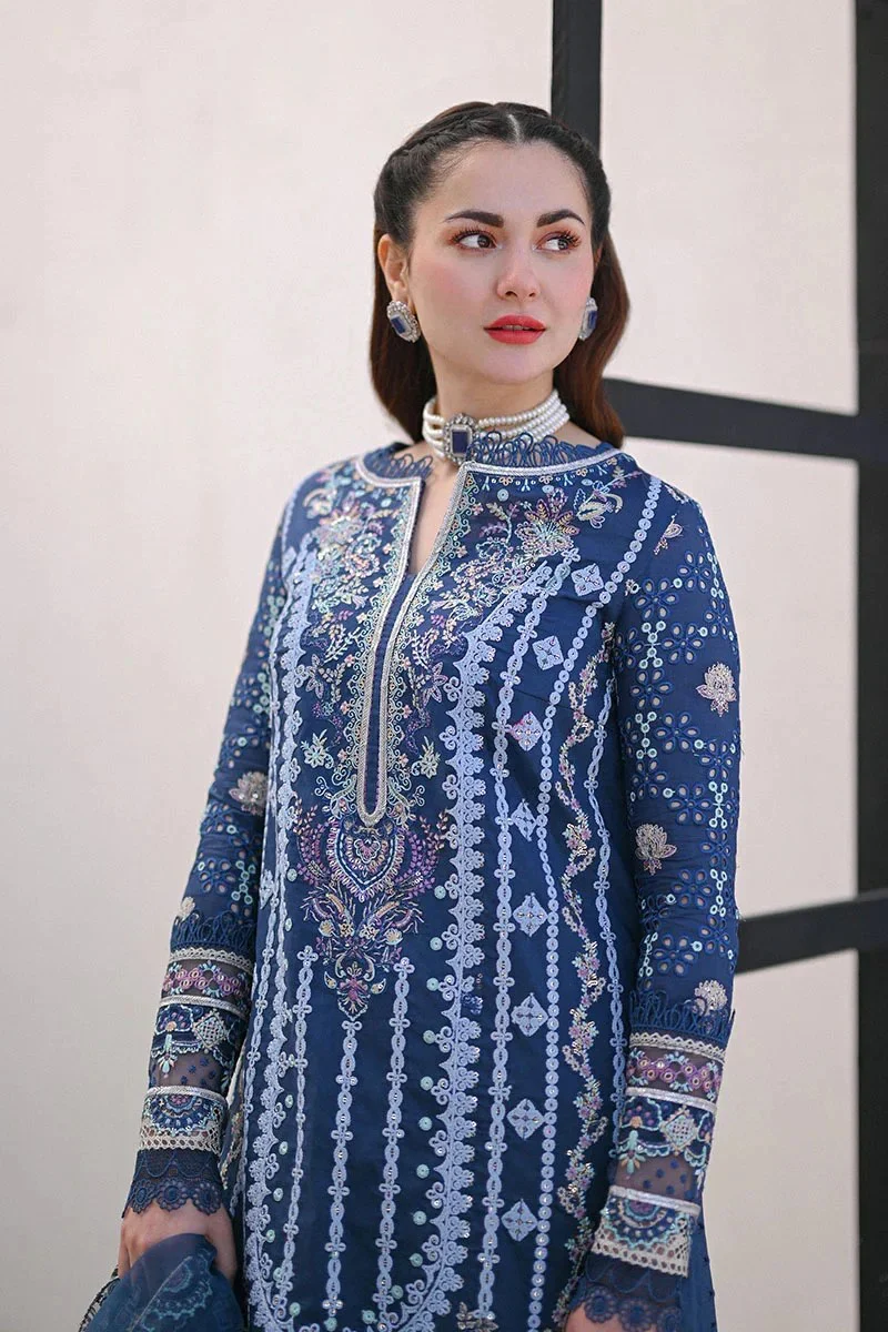 Qalamkar 3 Piece Embroidered Lawn Suit - NSQ 2545