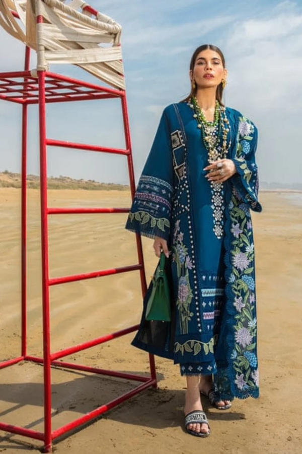 CRIMSON BOHEMIAN LUXUY 3PC LAWN EMBROIDERED - N 019