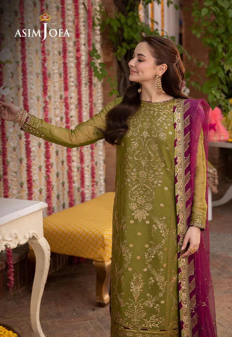 Asim Jofa Dhanak 3PC Embroidered With Chiffon Embroidered Dupatta-1134