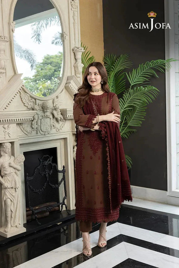 Asim Jofa Dhanak 3PC Unstitched Embroidered-128