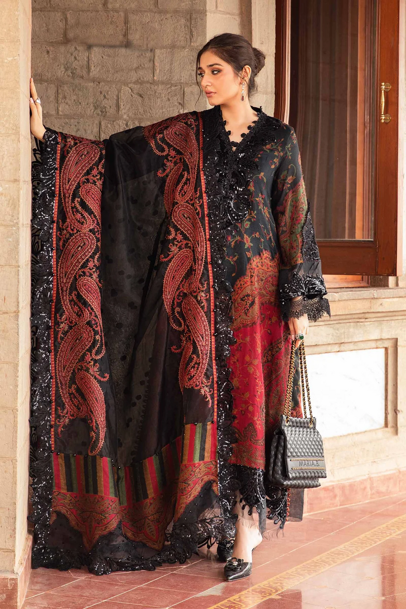 Maria B - UNSTITCHED 3PC LAWN EMBROIDERED - MBDL 1204