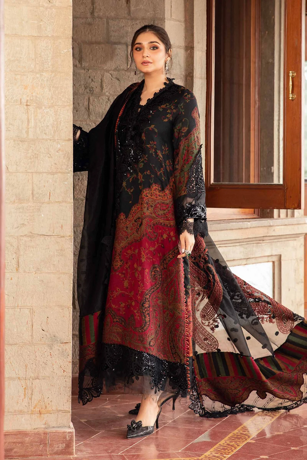 Maria B - UNSTITCHED 3PC LAWN EMBROIDERED - MBDL 1204