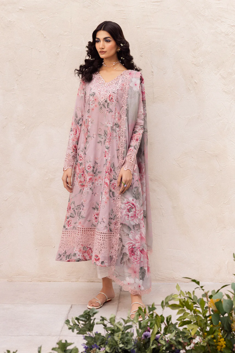IZNIK - UNSTITCHED 3PC LAWN EMBROIDERED - Dalfah D9