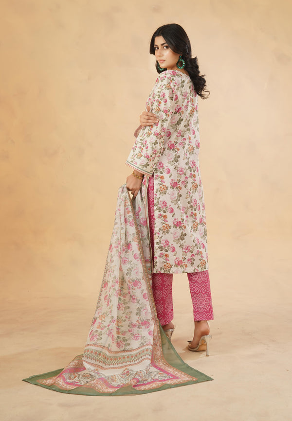 3 Piece Stitched Luxury Printed Pret | N - 5017