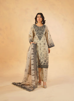 3 Piece Stitched Luxury Embroidered Pret | N - 5005
