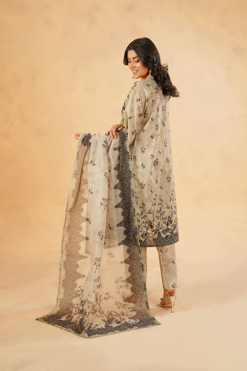 3 Piece Stitched Luxury Embroidered Pret | N - 5005