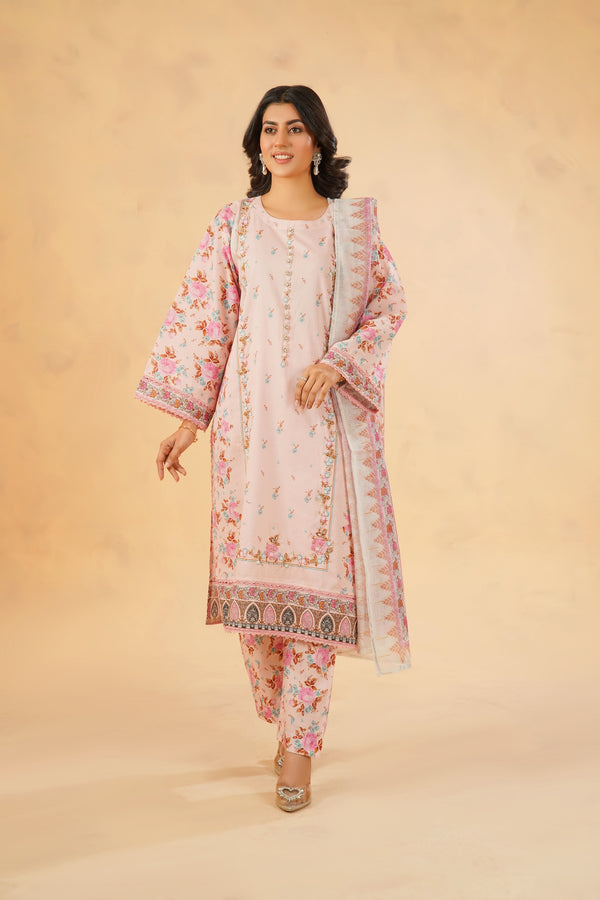 3 Piece Stitched Luxury Printed Pret | N - 5007
