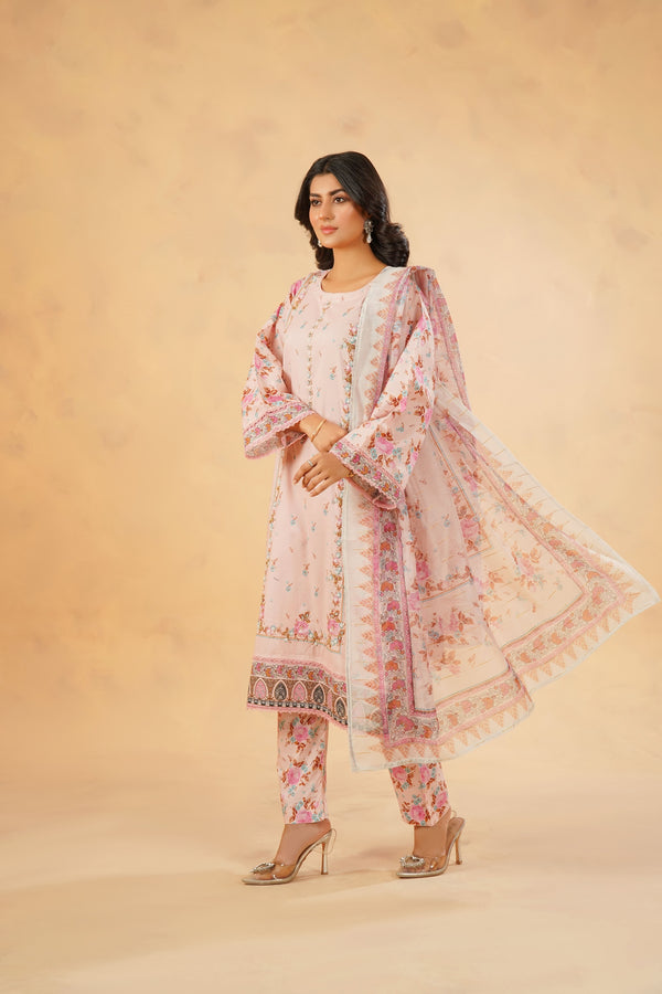 3 Piece Stitched Luxury Printed Pret | N - 5007