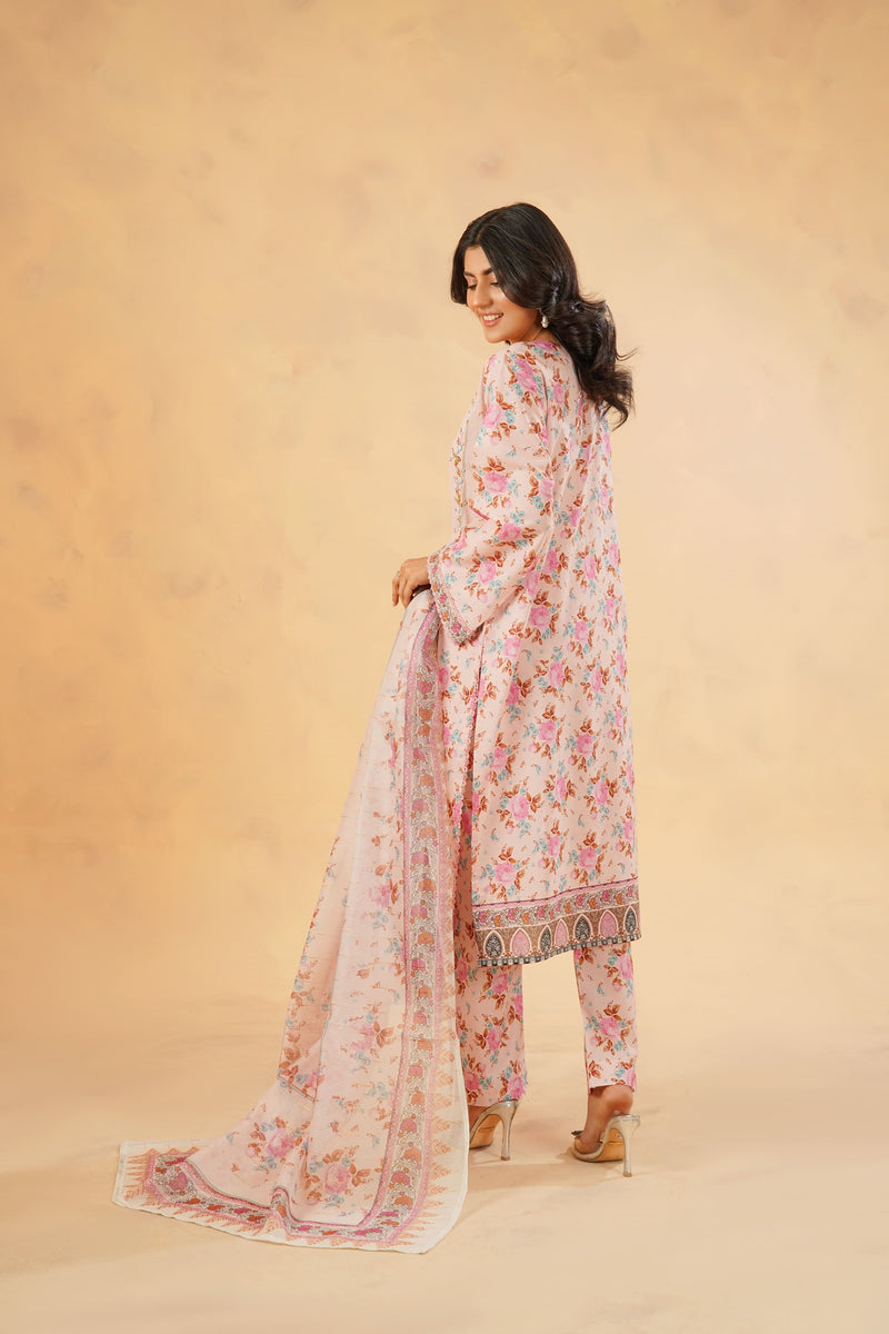 3 Piece Stitched Luxury Printed Pret | N - 5007