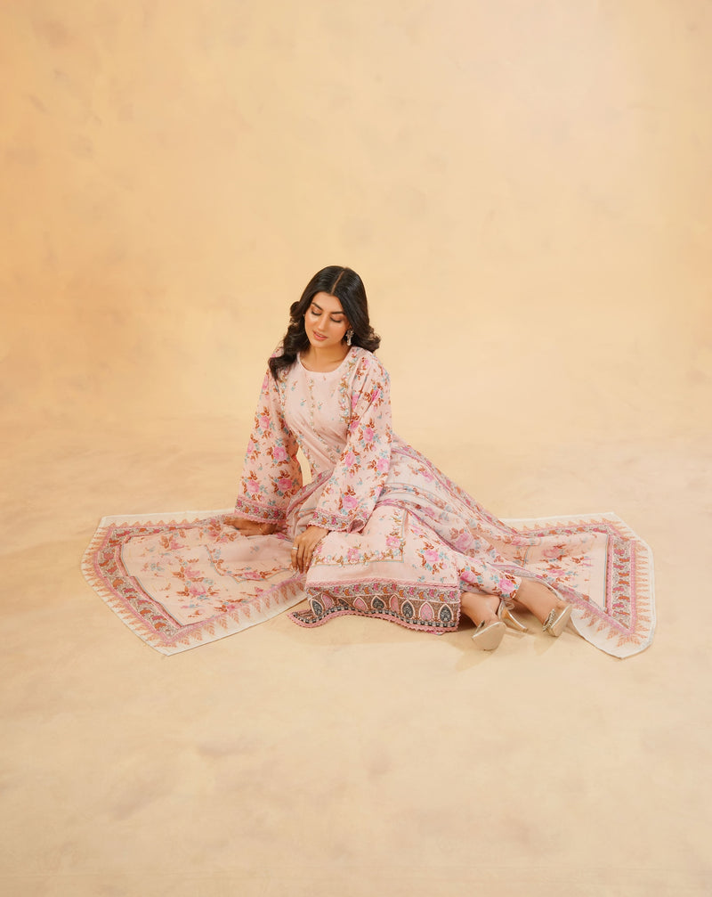 3 Piece Stitched Luxury Printed Pret | N - 5007