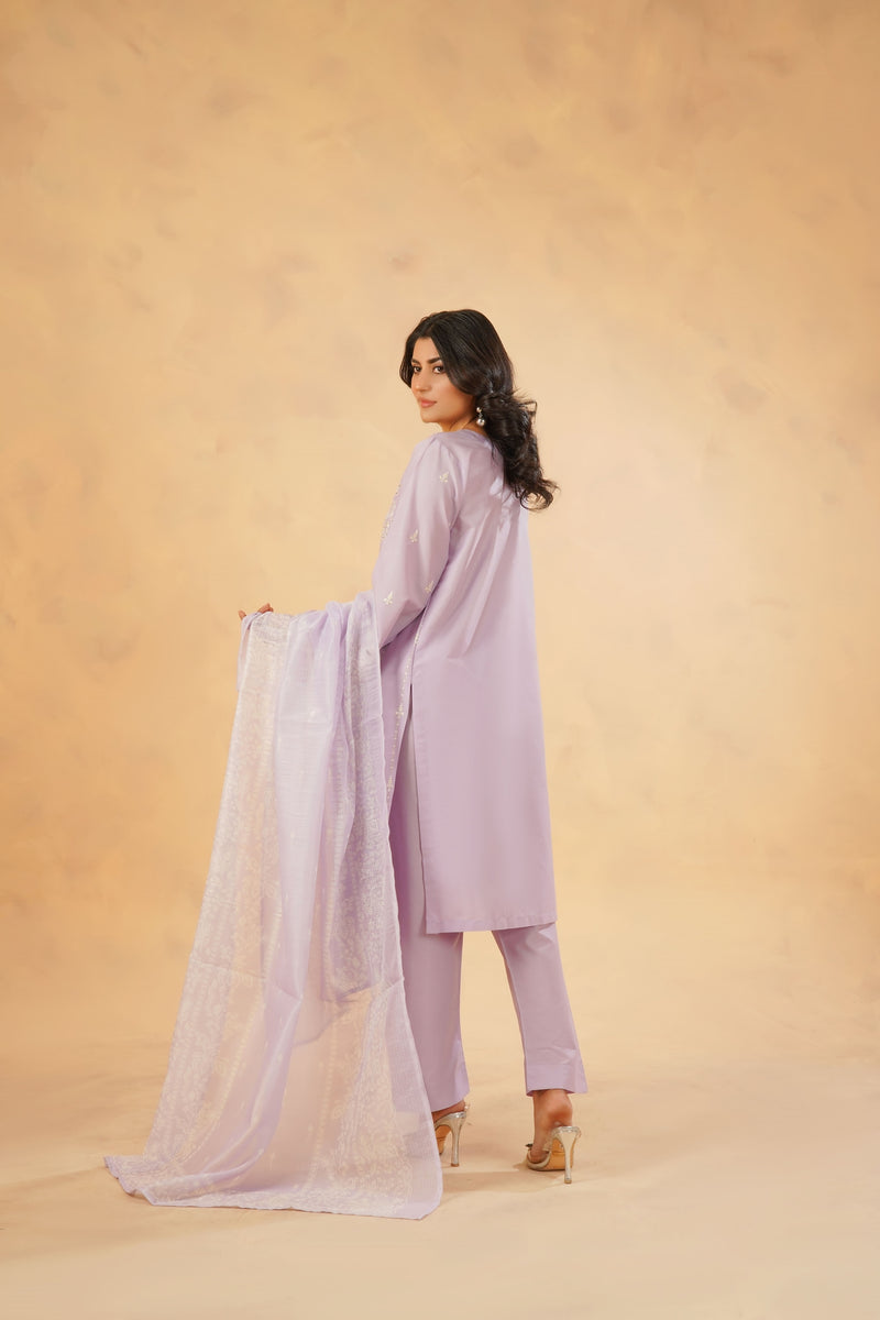3 Piece Stitched Luxury Embroidered Pret | N - 5004