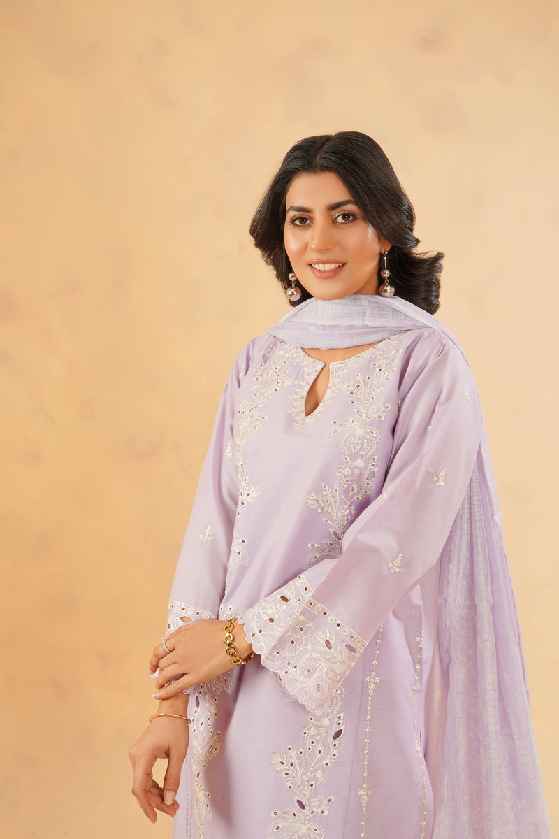 3 Piece Stitched Luxury Embroidered Pret | N - 5004