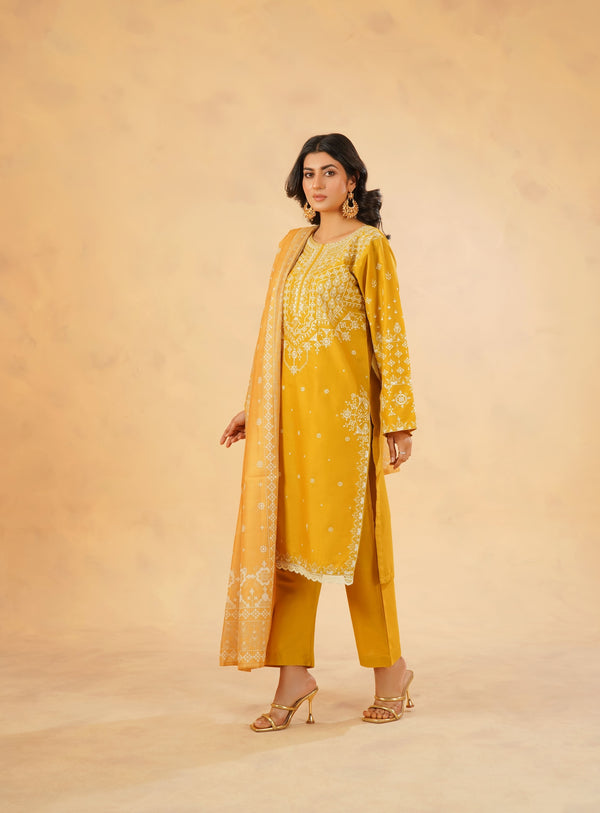 3 Piece Stitched Luxury Embroidered Pret | N - 5002