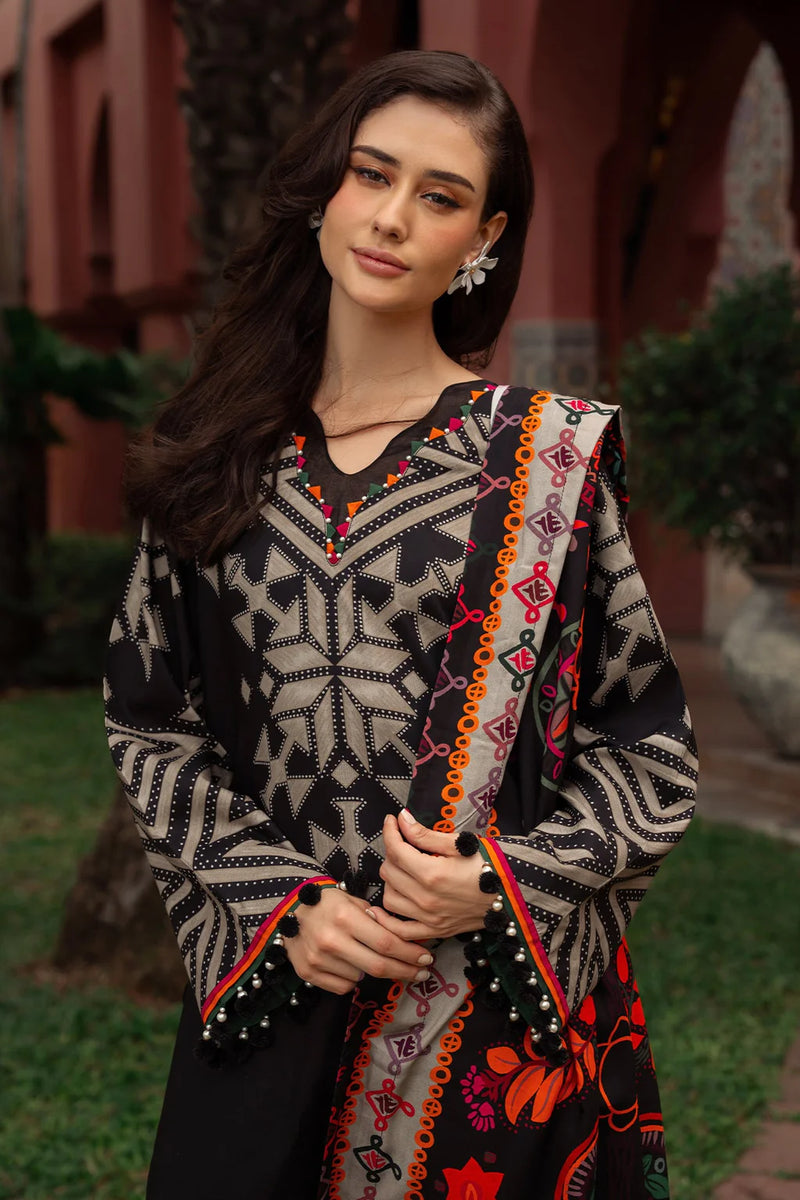 CHARIZMA-3PC KHADDAR PRINTED SHIRT WITH KHADDAR PRINTED DUPATTA AND PRINT TROUSER- NK 0208