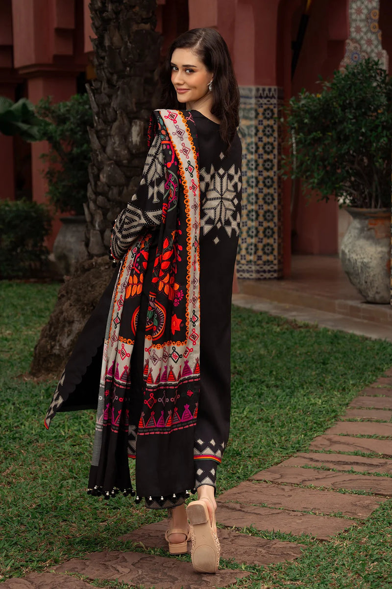 CHARIZMA-3PC KHADDAR PRINTED SHIRT WITH KHADDAR PRINTED DUPATTA AND PRINT TROUSER- NK 0208