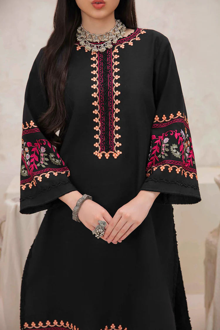 MUSHQ - 2PC UNSTITCHED DHANAK EMBROIDERED SHIRT & EMBROIDERED TROUSER-112