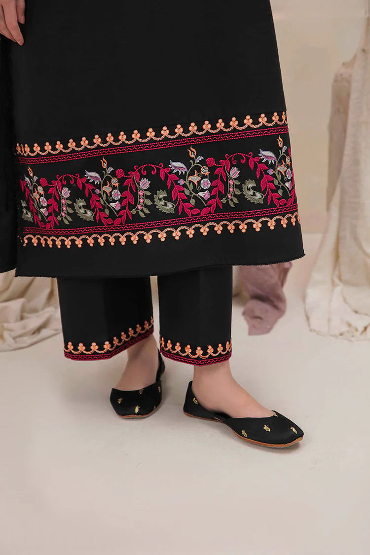 MUSHQ - 2PC UNSTITCHED DHANAK EMBROIDERED SHIRT & EMBROIDERED TROUSER-112