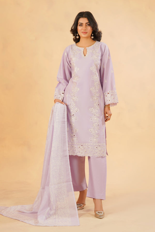 3 Piece Stitched Luxury Embroidered Pret | N - 5004
