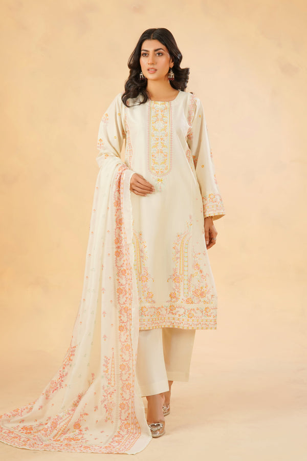 3 Piece Stitched Luxury Printed Pret | N - 5008