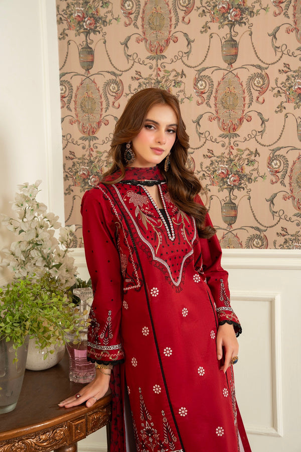 Maisa 3by Seven Star 3 Piece Stitched Embroidered Lawn | CLE-0201