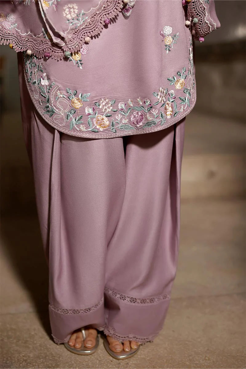 Cross Stitch - Dhanak-3PC Embroidered Shirt with Chiffon Embroidered Dupatta - NK 3557